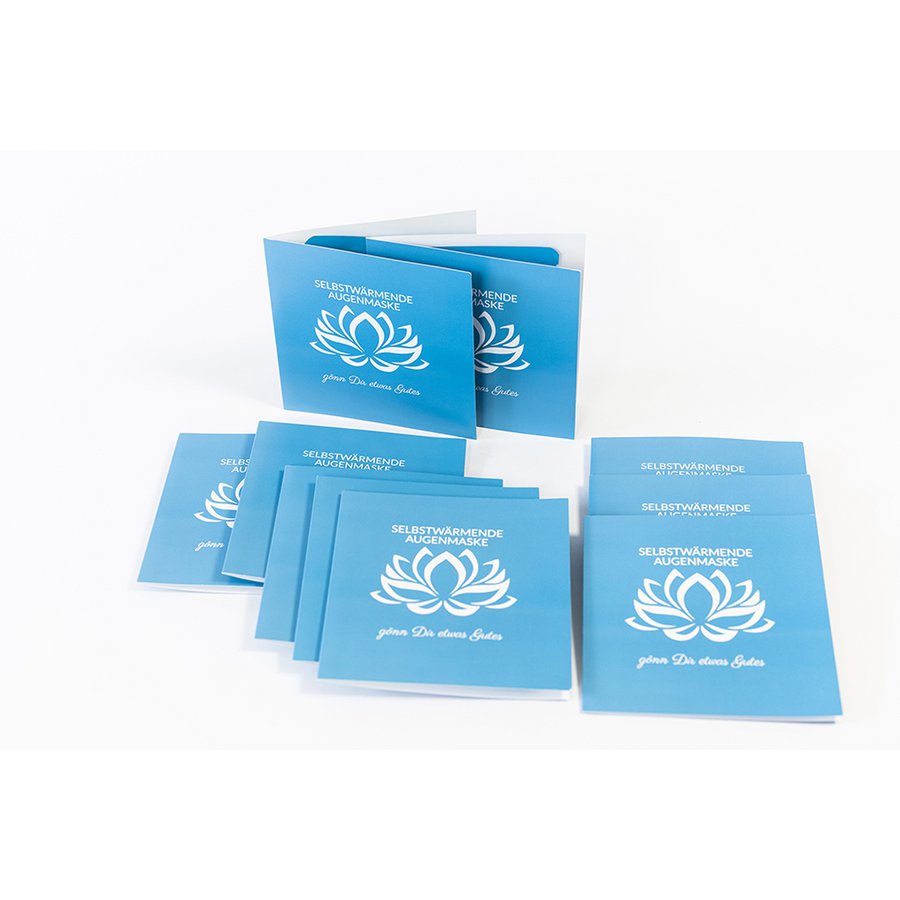 10 x EyeRelax masker in boekje - zelfverwarmend oogmasker