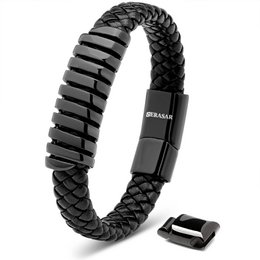 Pulsera de cuero "Helix"