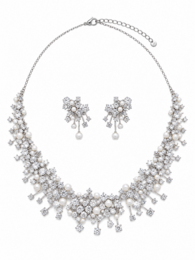 Sternenlicht-Perlen-Brautschmuck-Set