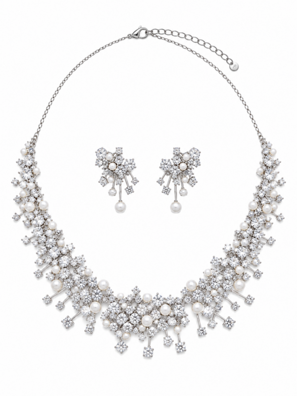 Sternenlicht-Perlen-Brautschmuck-Set