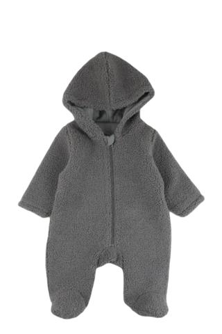 Teddy-Overall mit Kapuze