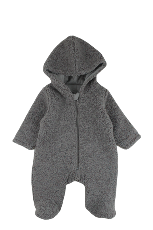 Teddy-Overall mit Kapuze