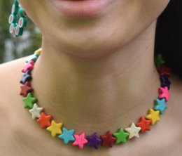 Multicoloured Star Beaded Choker Necklace | by Ifemi Jewels