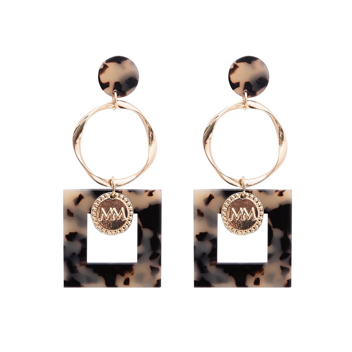 Melli Mello Leopard Oorbellen Goud
