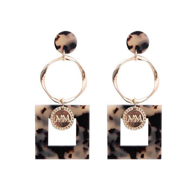 Melli Mello Leopard Oorbellen Goud