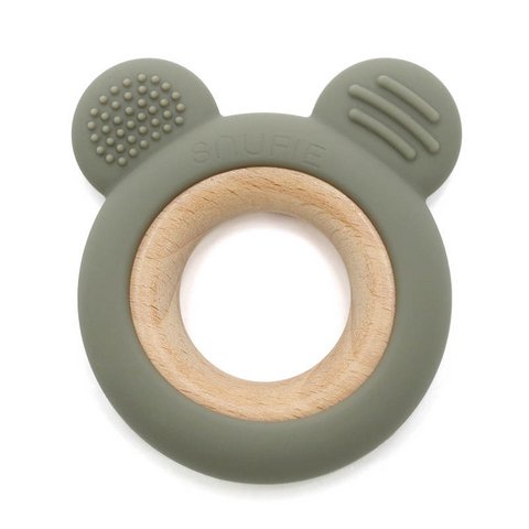 Weiches Bärenholz & Silikon Teether | SALBEI