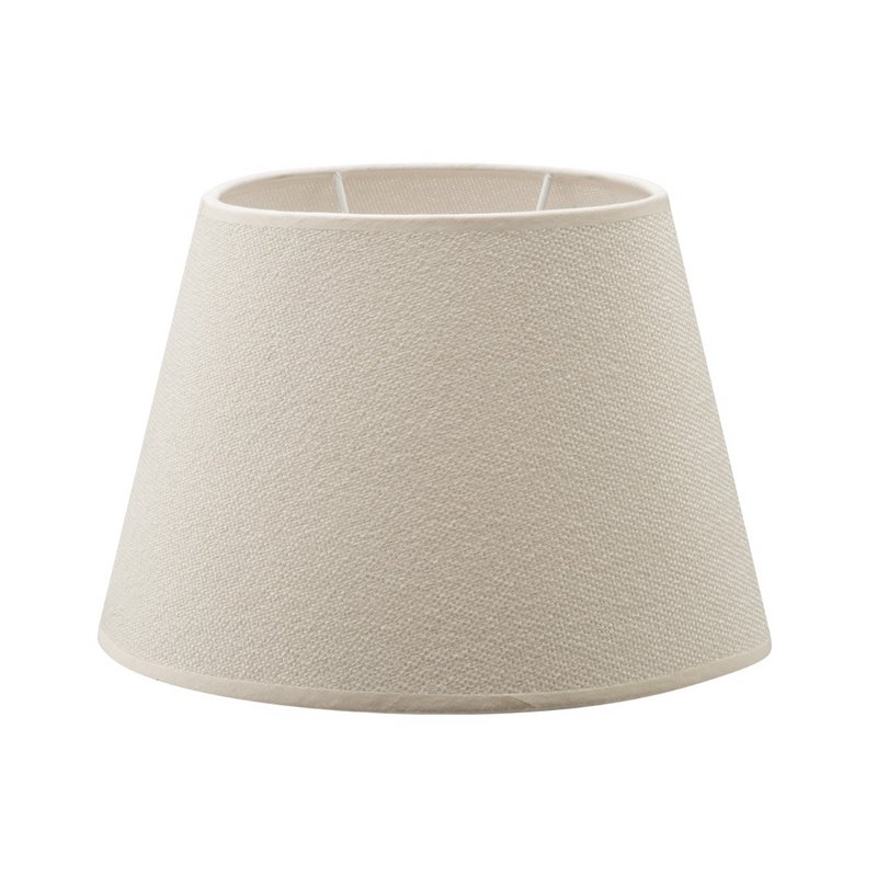 Home Sweet Home Fabric Lampshade Beige - 24 x 16 x 16 cm