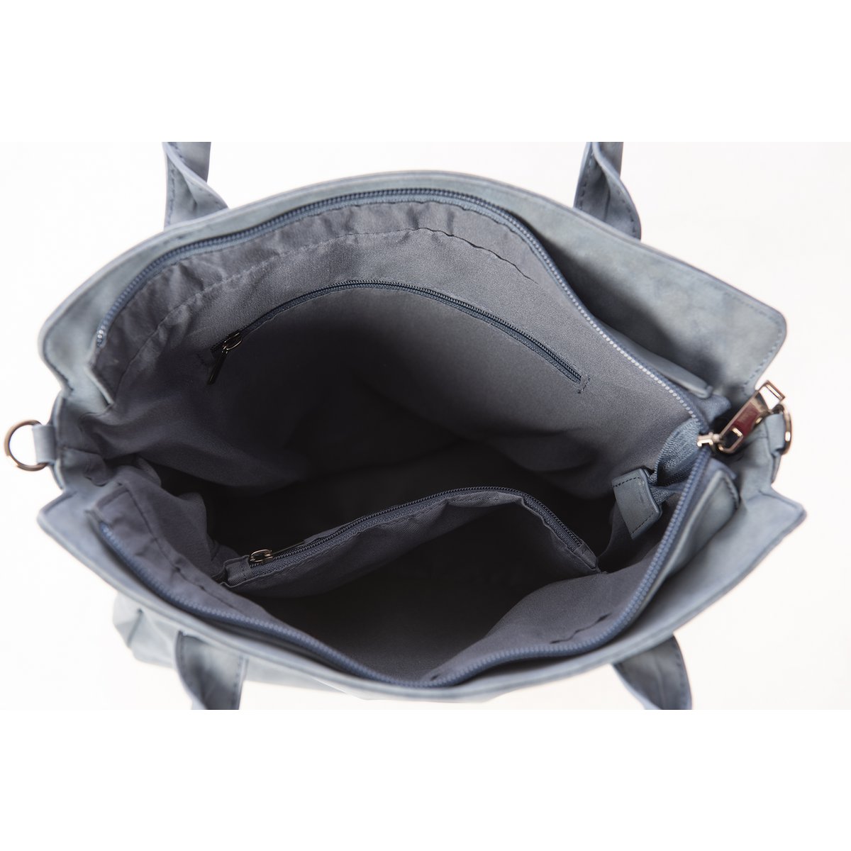 Hand/shoulder bag Dark blue curvy design