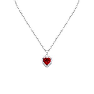 Hart zirkoon hanger ketting