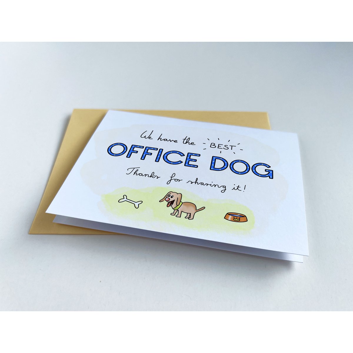 Fun office dog greeting Card