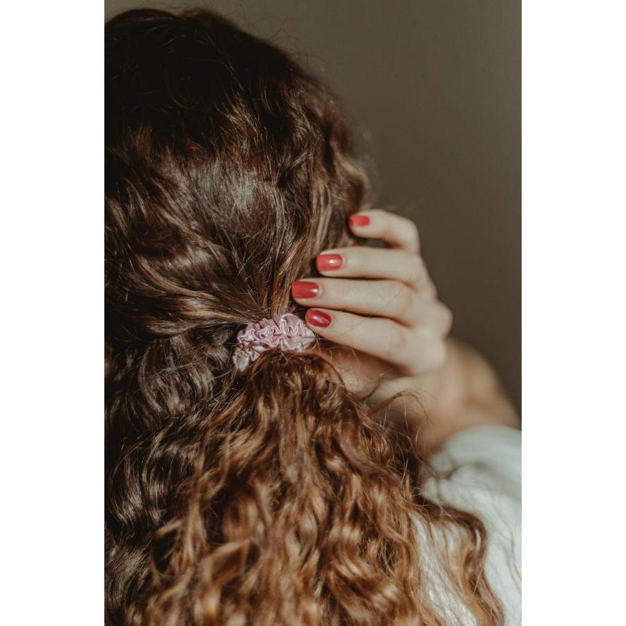 Silk Scrunchie S Size Pink