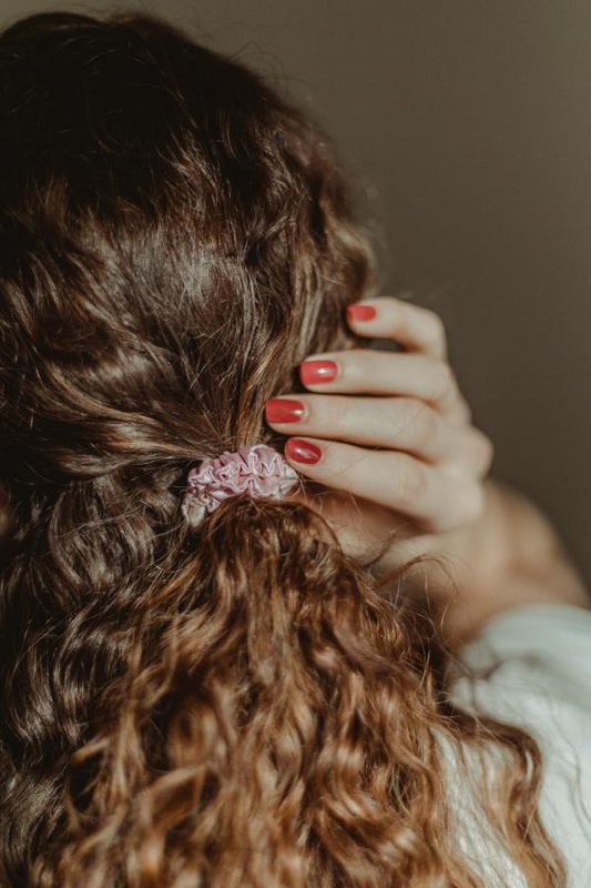 Silk Scrunchie S Størrelse Pink