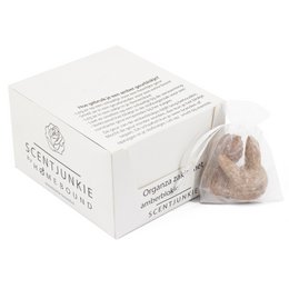 Organza bag with 3x amber cube rabbit + egg original amber Easter