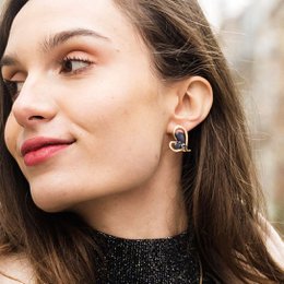Boucle d'oreille tige Donella