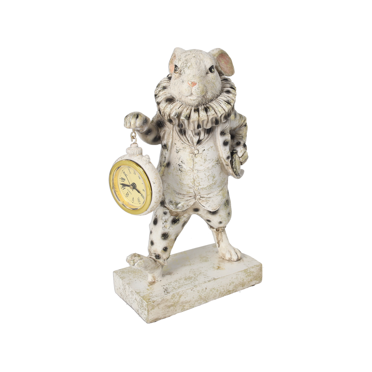 Deko-Kaninchen aus Kunstharz im Vintage-Stil, H24x14x7
