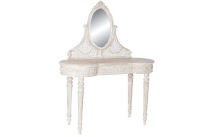 MDF HANDLE DRESSER 114X44X141 BEIGE MIRROR MB201127
