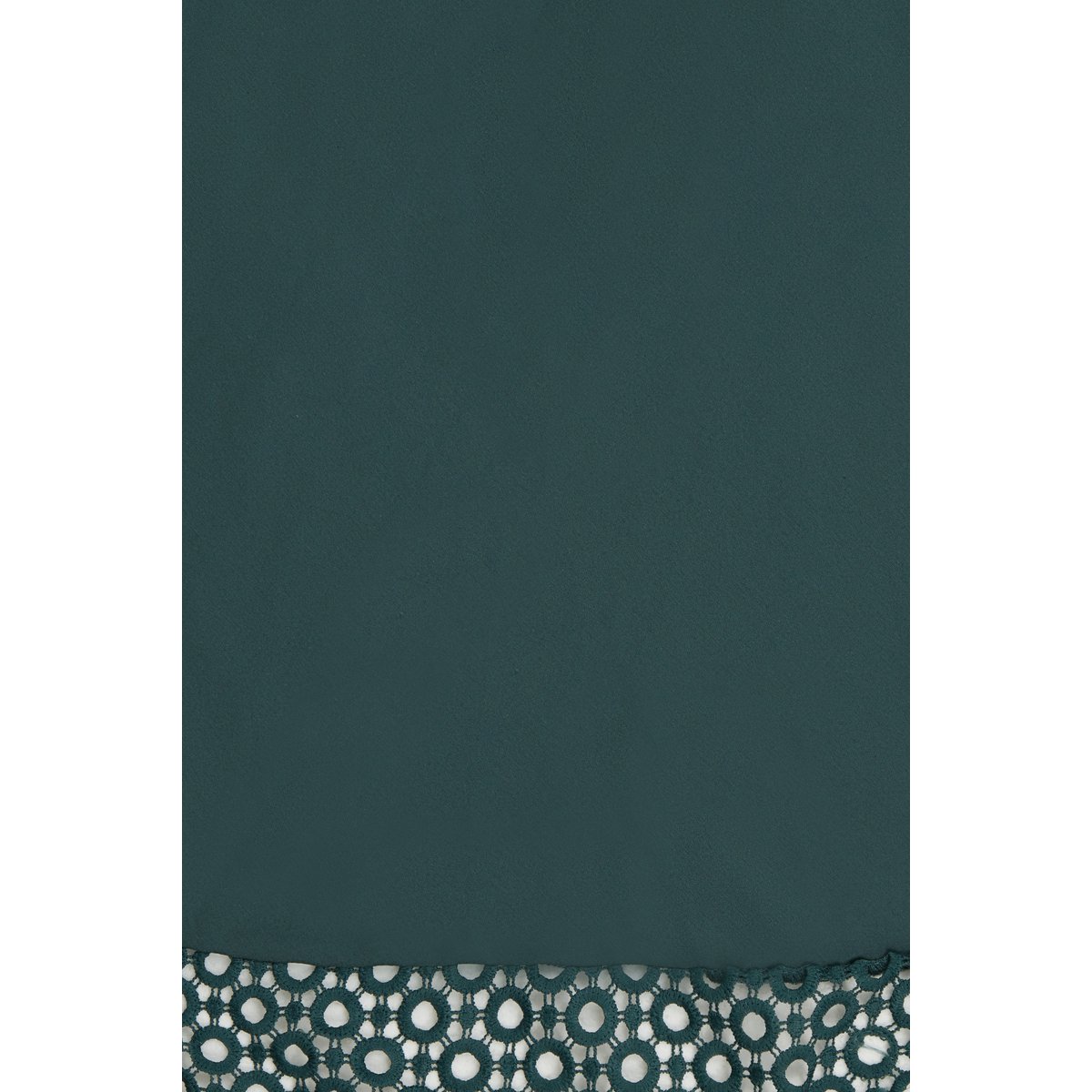 EU STOCK Tessa Lace Embroidered Sleeved Dress in Dark Green