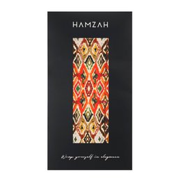 Écharpe en soie multicolore avec une impression ethnique ikat
