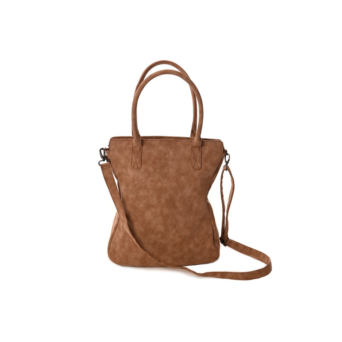 hand/shoulder bag dark brown curvy