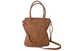hand/shoulder bag dark brown curvy