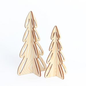 Christmas trees made of wood - One