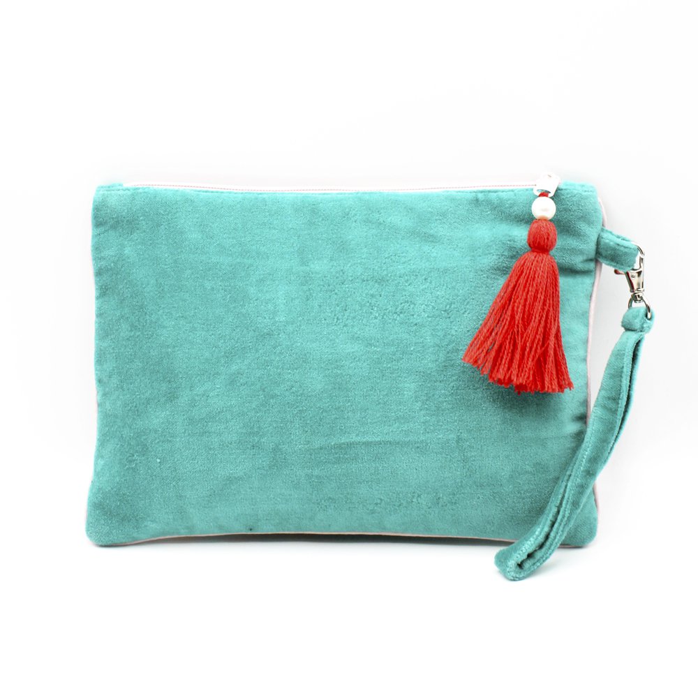 Koralle Seepferdchen-Clutch