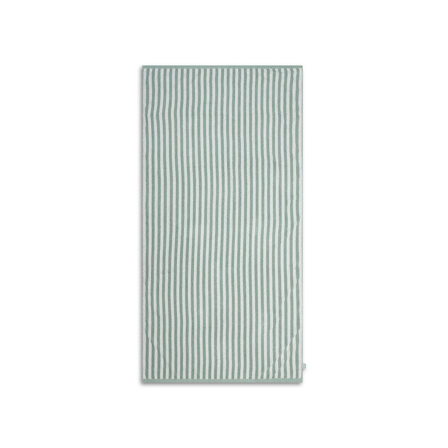 Beach Towel Cotton - Green - Resort Stripe - 135 x 65 cm
