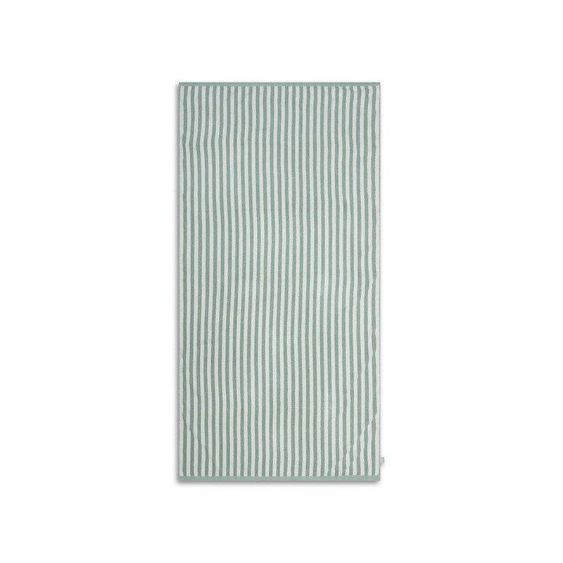Beach Towel Cotton - Green - Resort Stripe - 135 x 65 cm