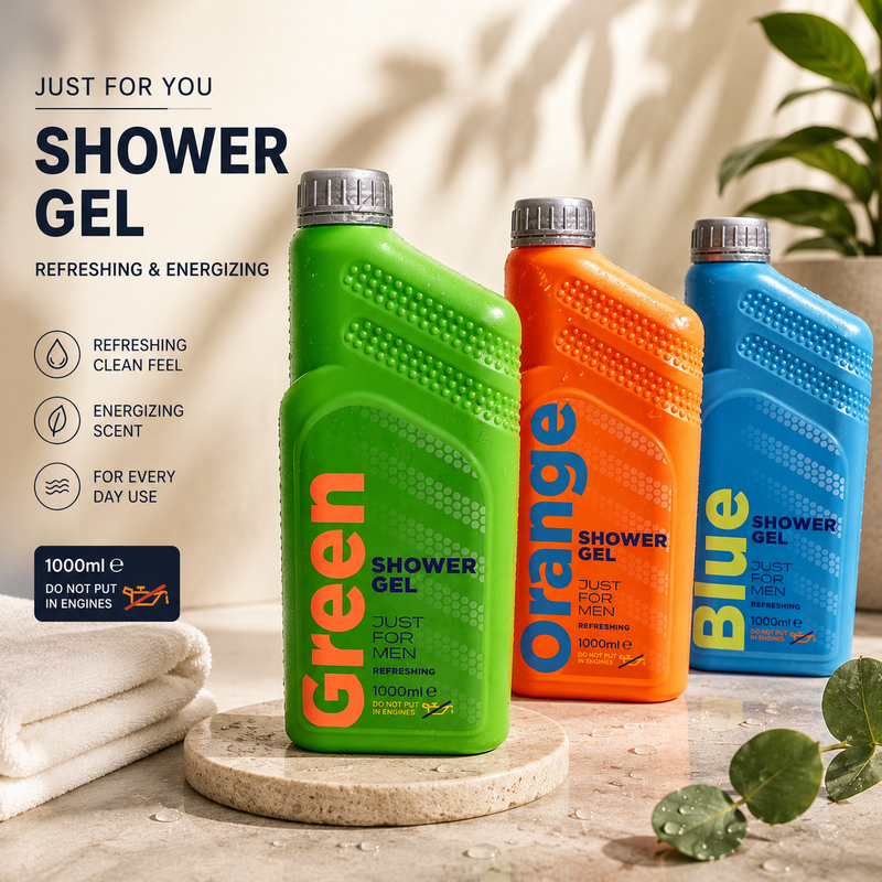 Gel doccia da 1000 ml “solo per veri uomini NEON” in bomboletta