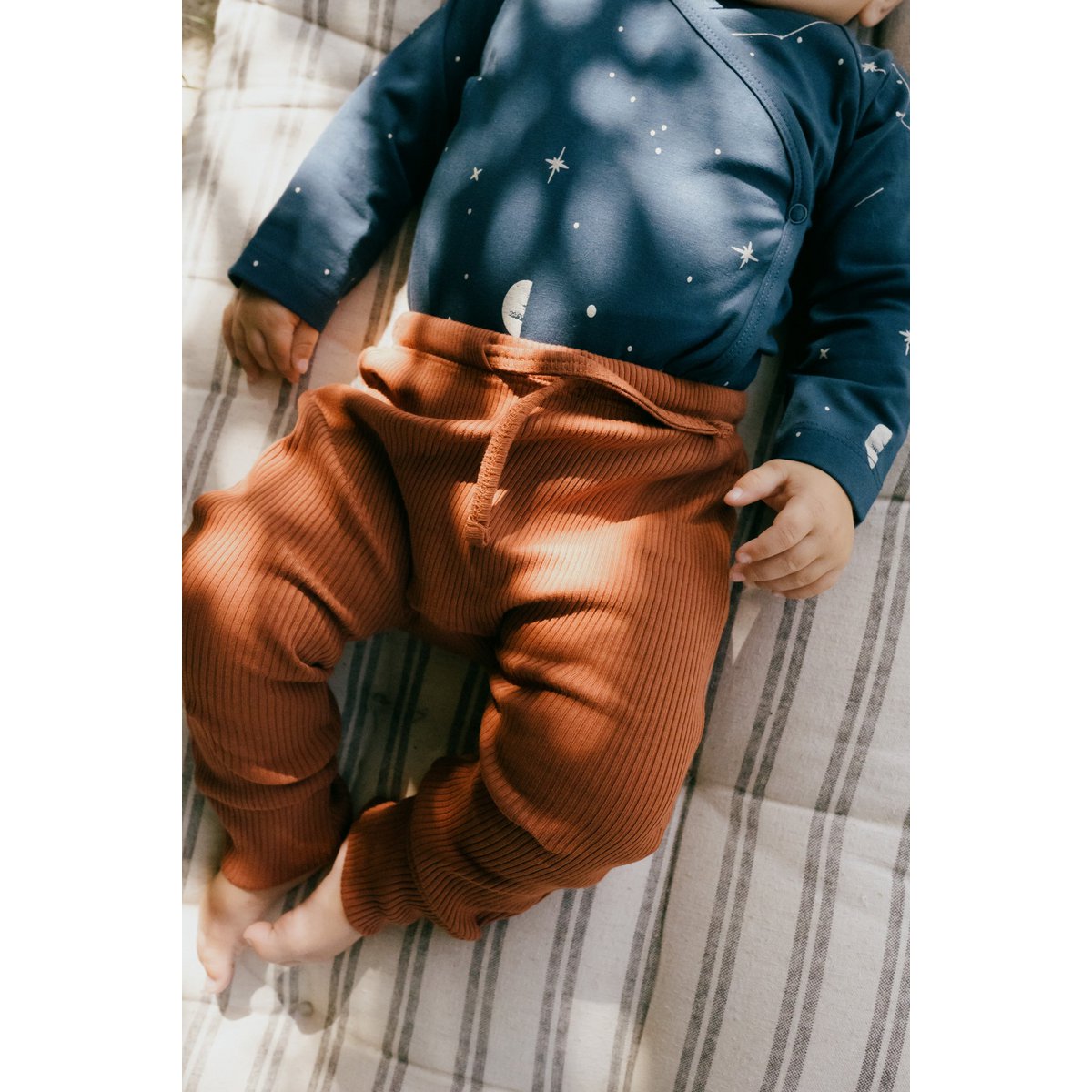 Pantalon bébé Gala Mars côtelé rouge