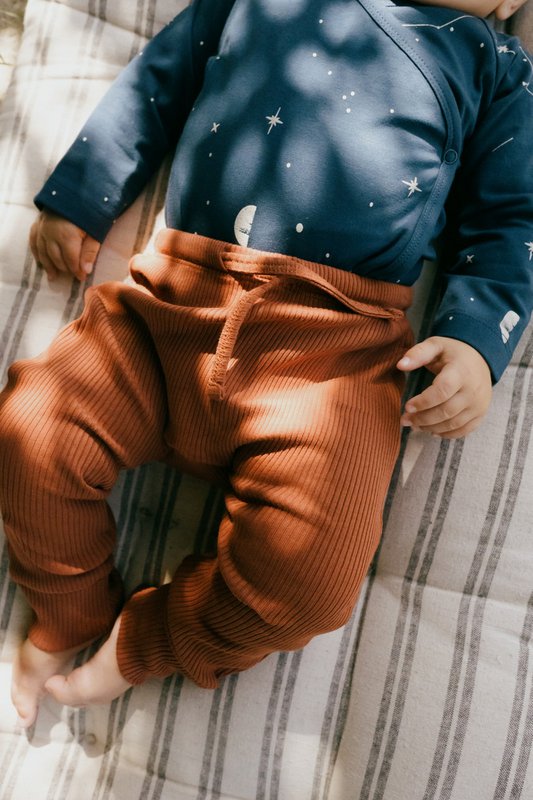 Gala babybukser Mars rød rib