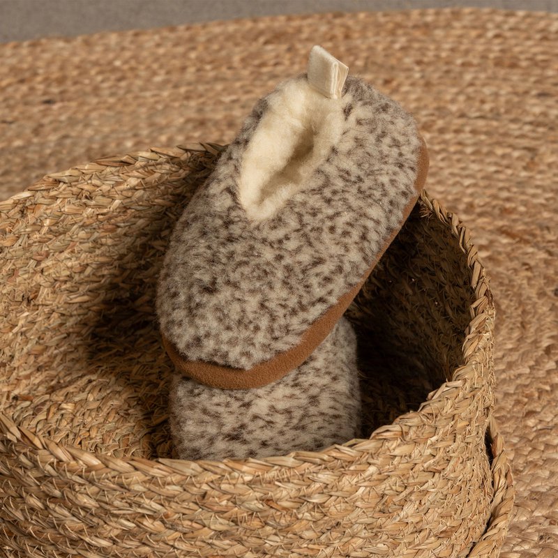 Pantofole in lana merino per bambini
