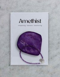 Pulsera de piedras preciosas de amatista