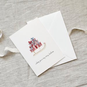 Grußkarte · Christmas Sledge