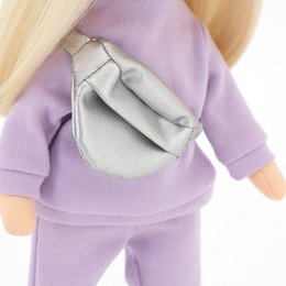 Soft toy, Sweet Sisters - Mia in a Purple Tracksuit + bonus accessories set (35cm)