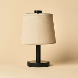 Rover zwarte houten oplaadbare lamp