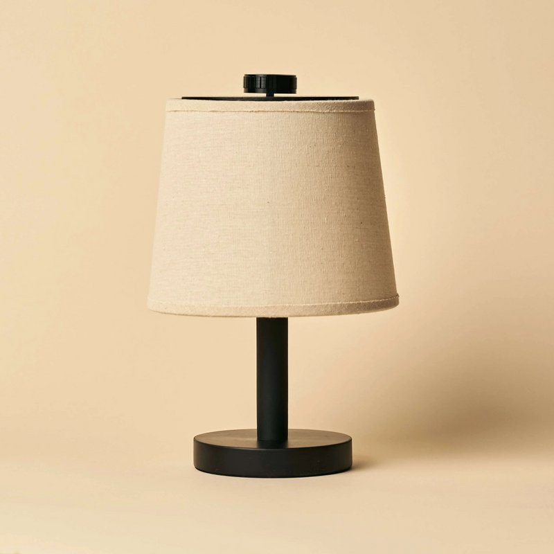Rover zwarte houten oplaadbare lamp