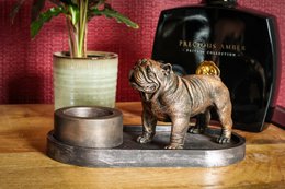 Fyrfadslysholder Engelsk Bulldog