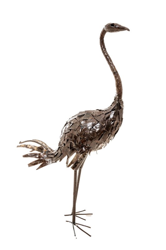 METAL NATURAL SMALL OSTRICH