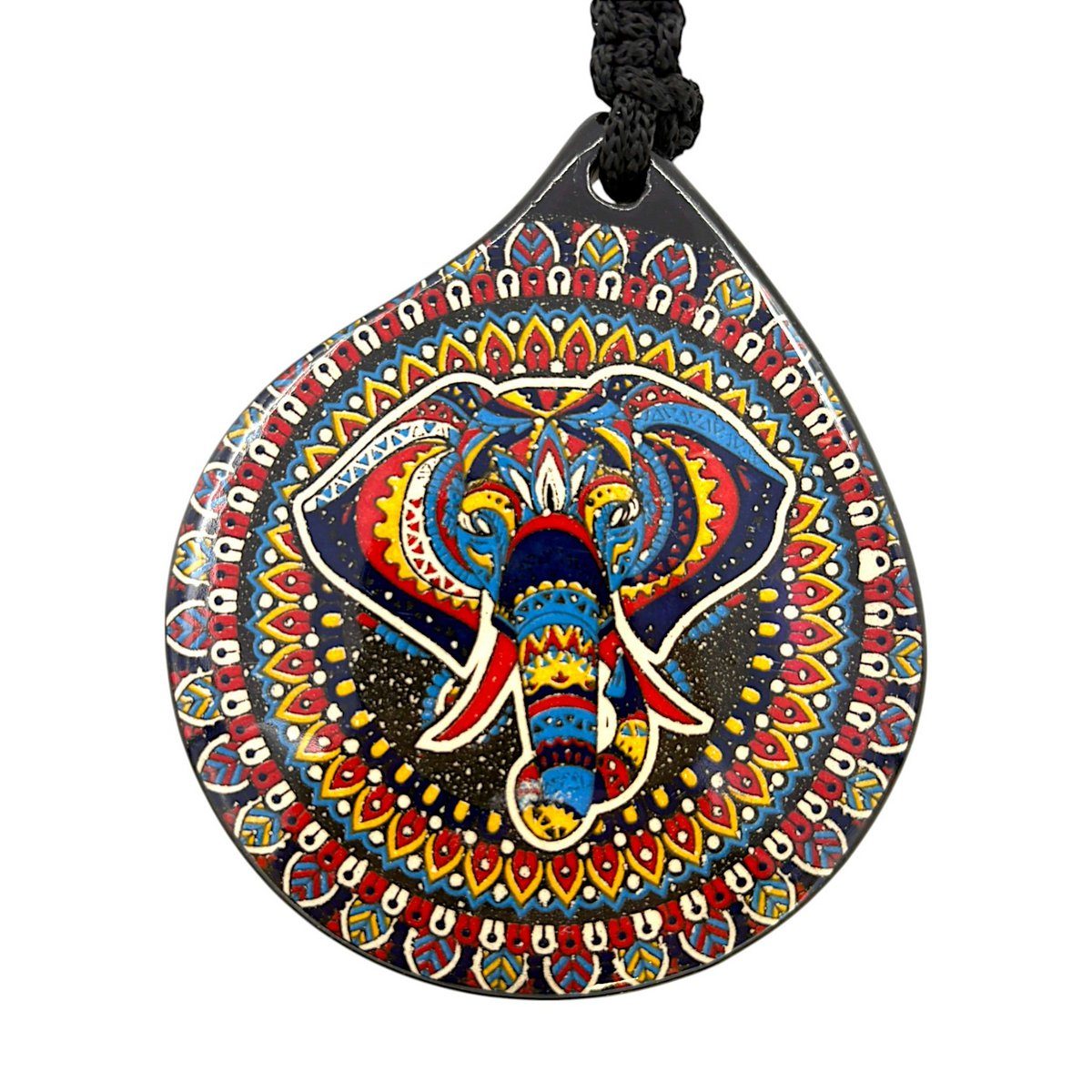 Keramische wanddecoratie - olifant- 12x10x1cm