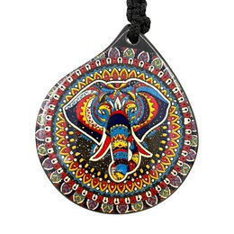 Keramische wanddecoratie - olifant- 12x10x1cm