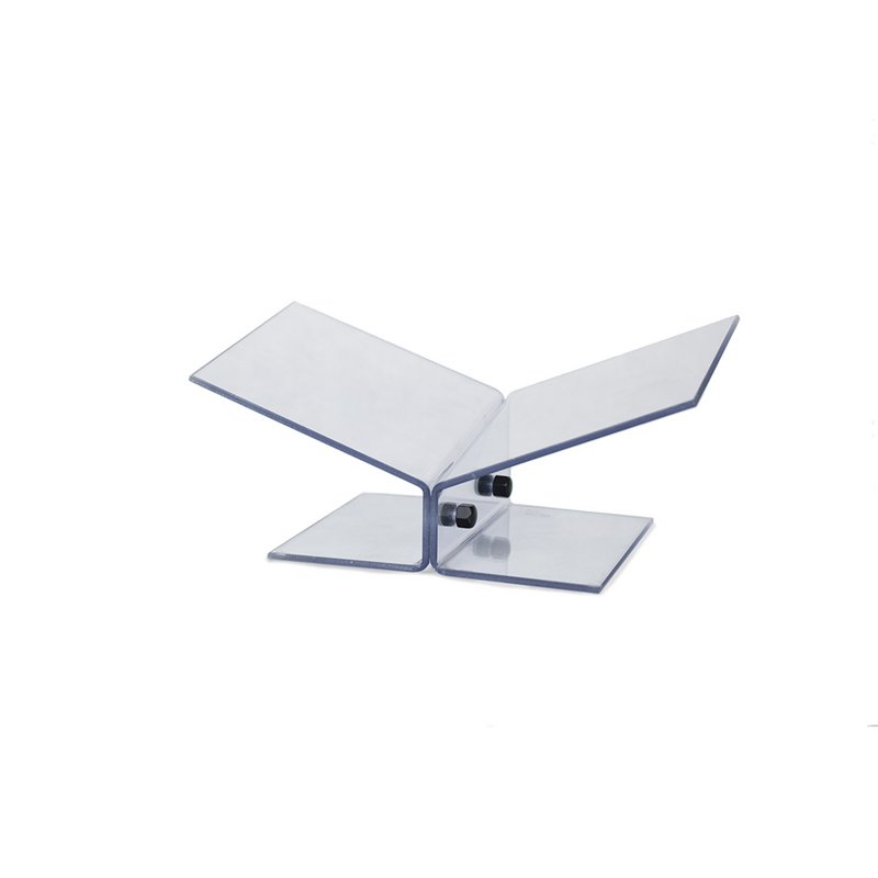 Y-Buchständer - schräg niedrig - Polycarbonat
