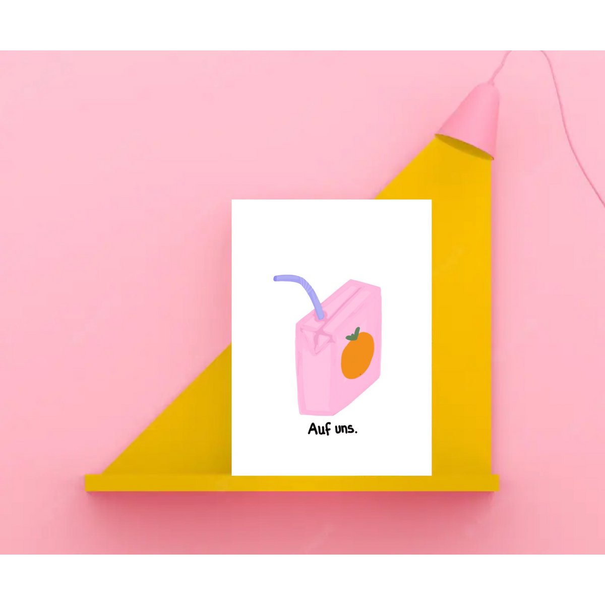 Postkarte " Auf uns "