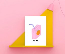 Postkarte " Auf uns "