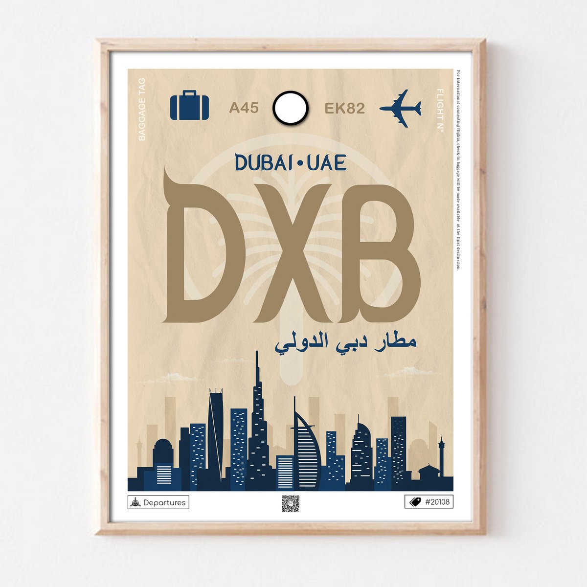 Bestemmingsposter van Dubai