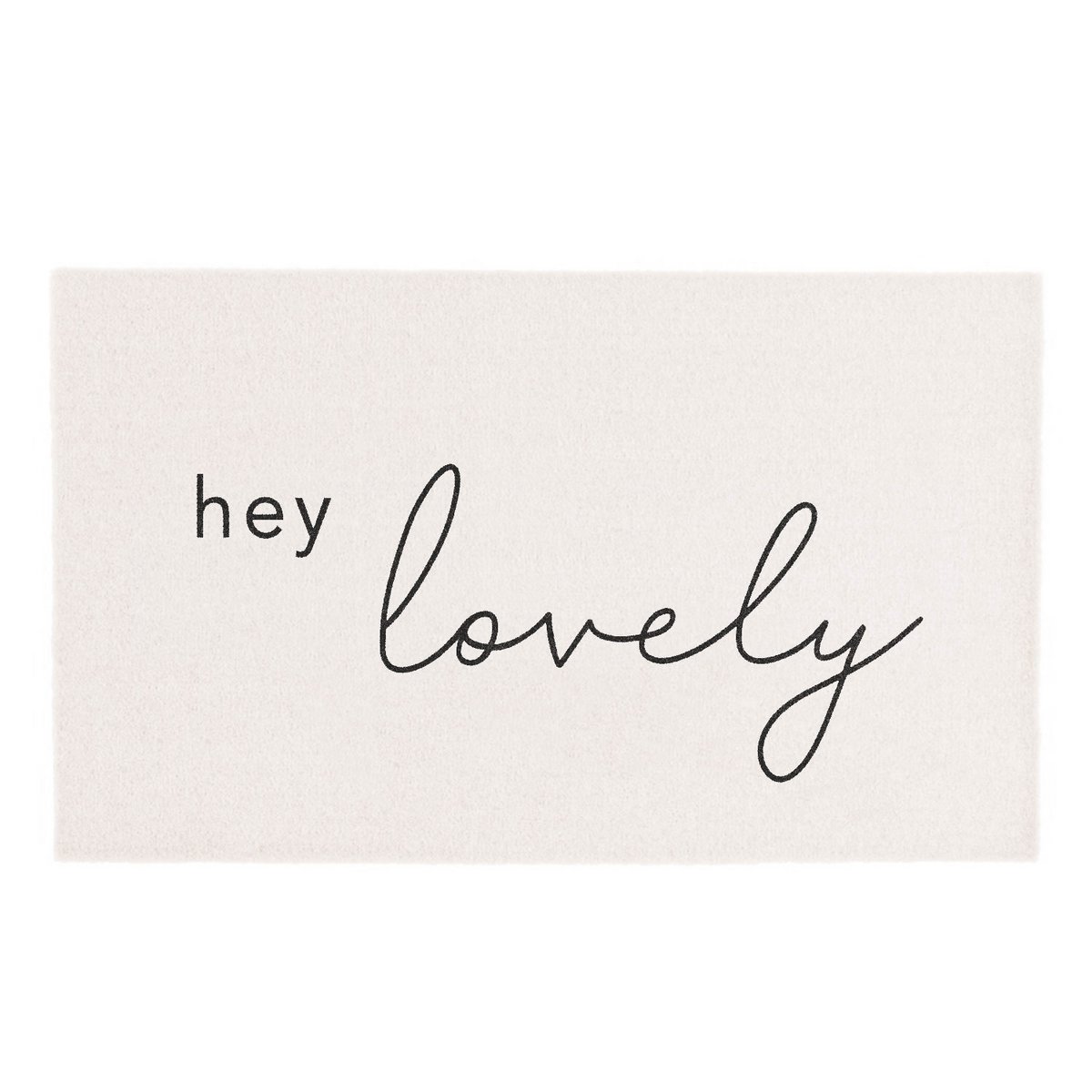 Wasbare mat Hey Lovely