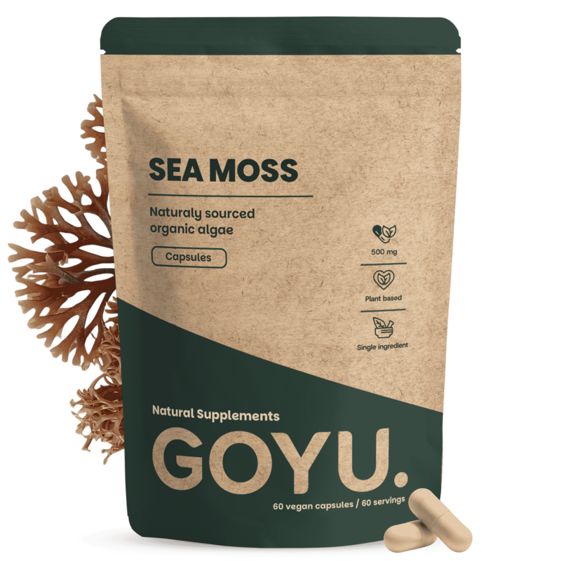 Sea Moss Capsules 500 mg Organic -  60 Capsules