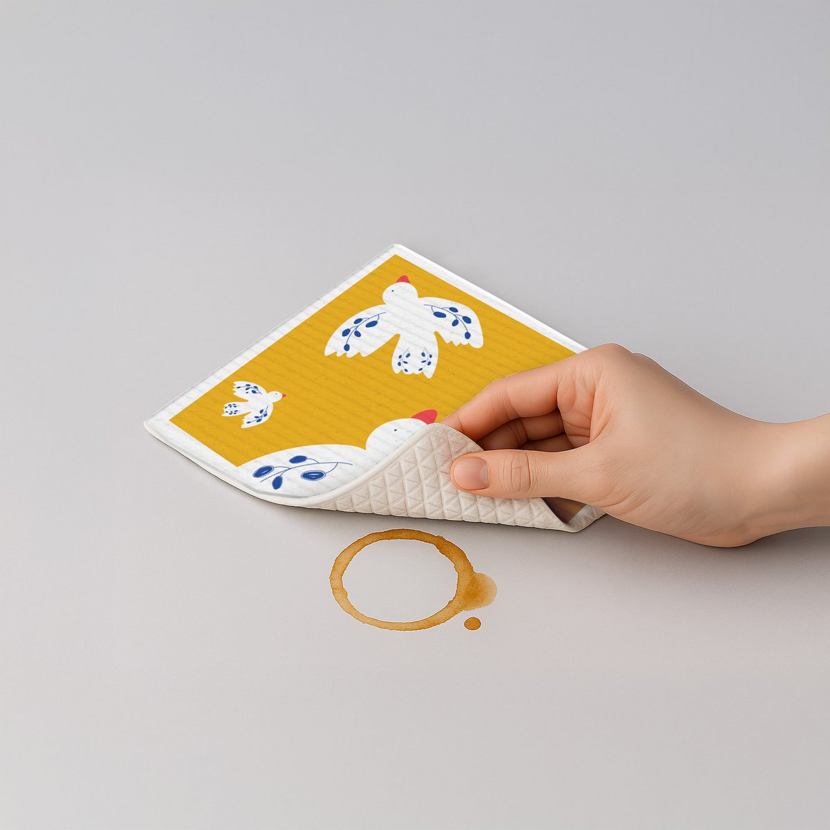 Schwammt cloth - birds - No. 1