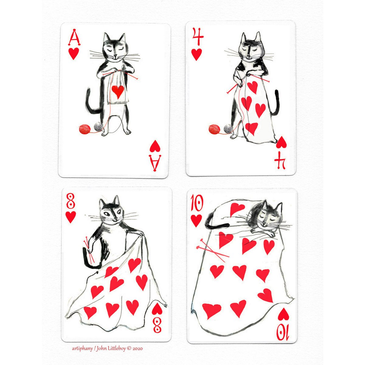 Kitten Club Playing Cards