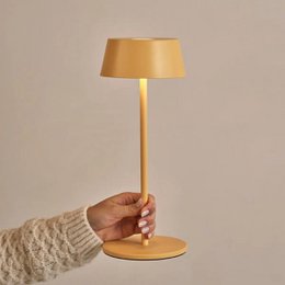 Hugo Amber gele oplaadbare tafellamp